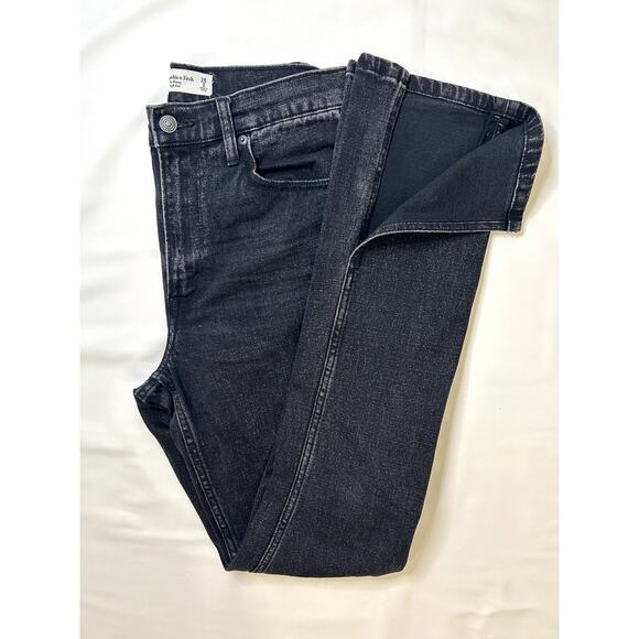 Abercrombie & Fitch women's The Skinny High Rise Muted Black size 26 size 2 - Picture 4 of 6